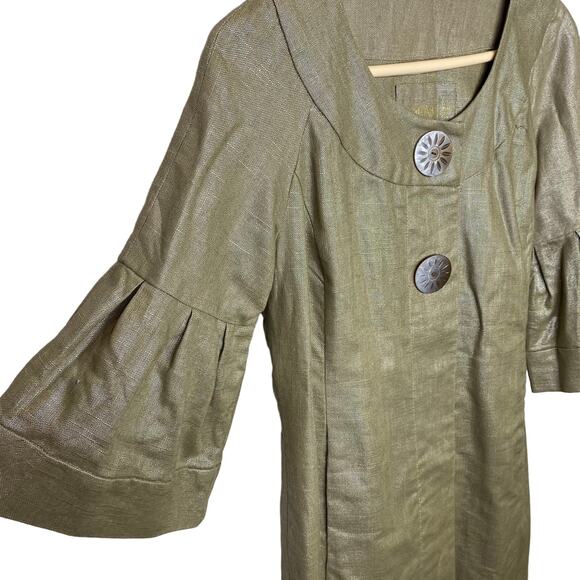 LAL Live A Little midi length linen jacket - Picture 2 of 6